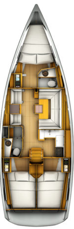 Jeanneau Sun Odyssey 409 - layout interno