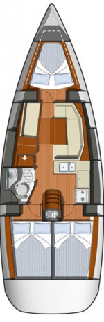 Jeanneau Sun Odyssey 36i - layout interno