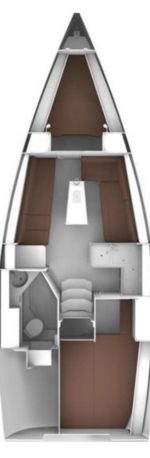 Bavaria 34 Cruiser - layout interno